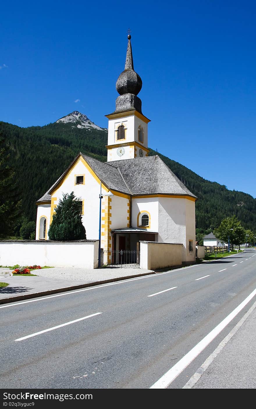 Church in alpine landscape (Austria). Church in alpine landscape (Austria)