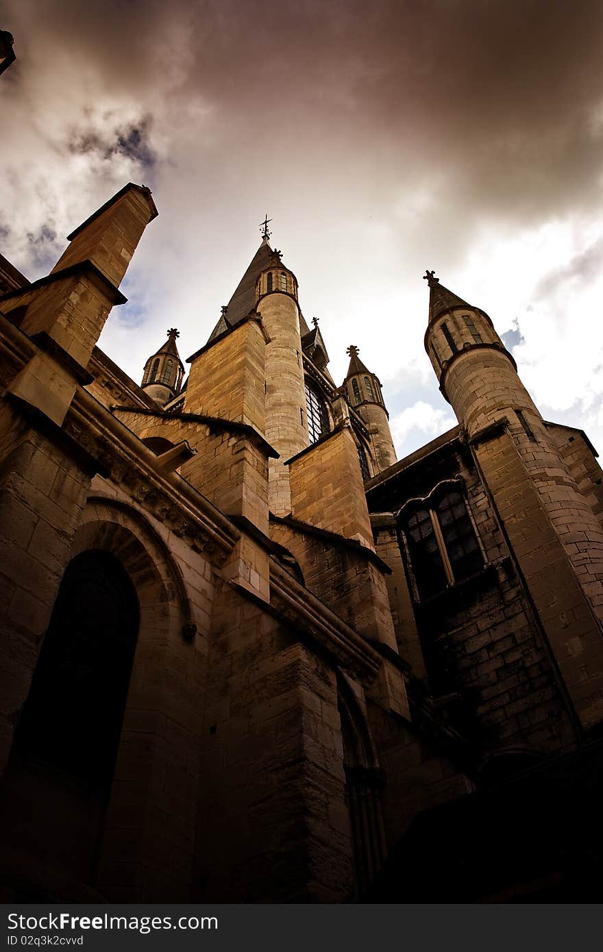 Church in dijon city france