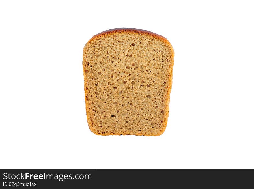 Close up of isolated piece of bread. Close up of isolated piece of bread