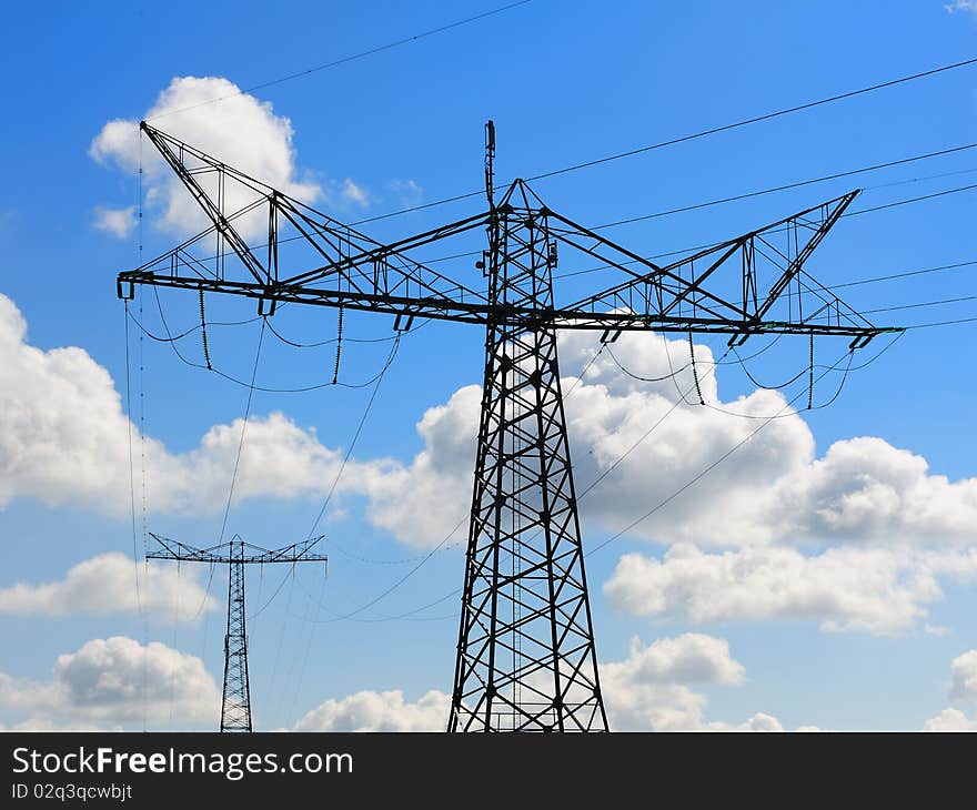 Electricity pylon in the netherlands