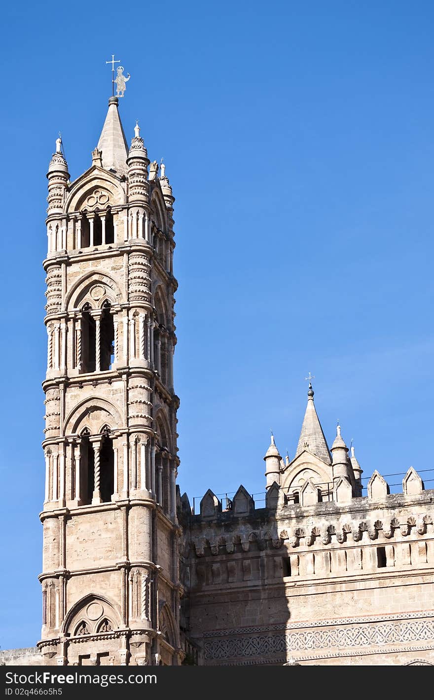 Details of the beautiful cathedral of Palermo