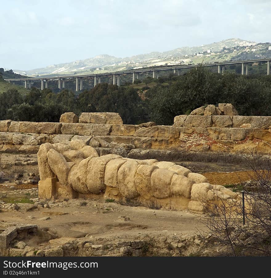 Statue in the valley of the temples