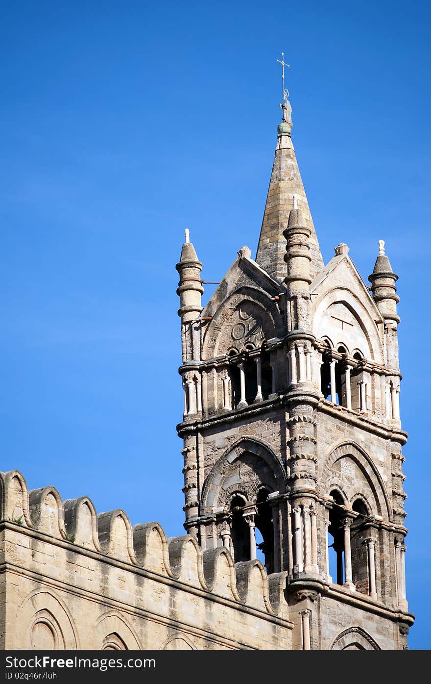 Details of the beautiful cathedral of Palermo. Details of the beautiful cathedral of Palermo