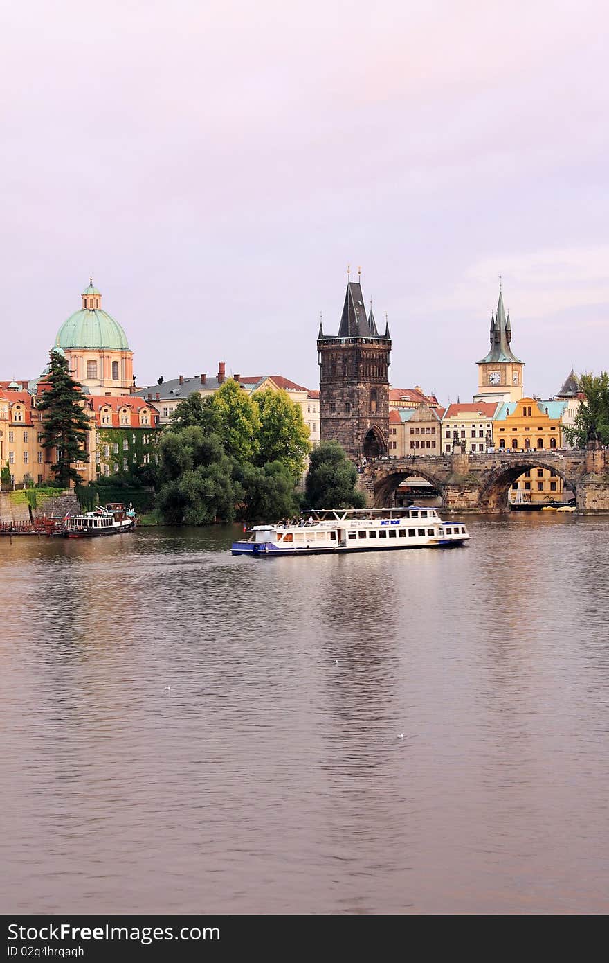 Prague Old Town with the Bridge Tower and Charles Bridge