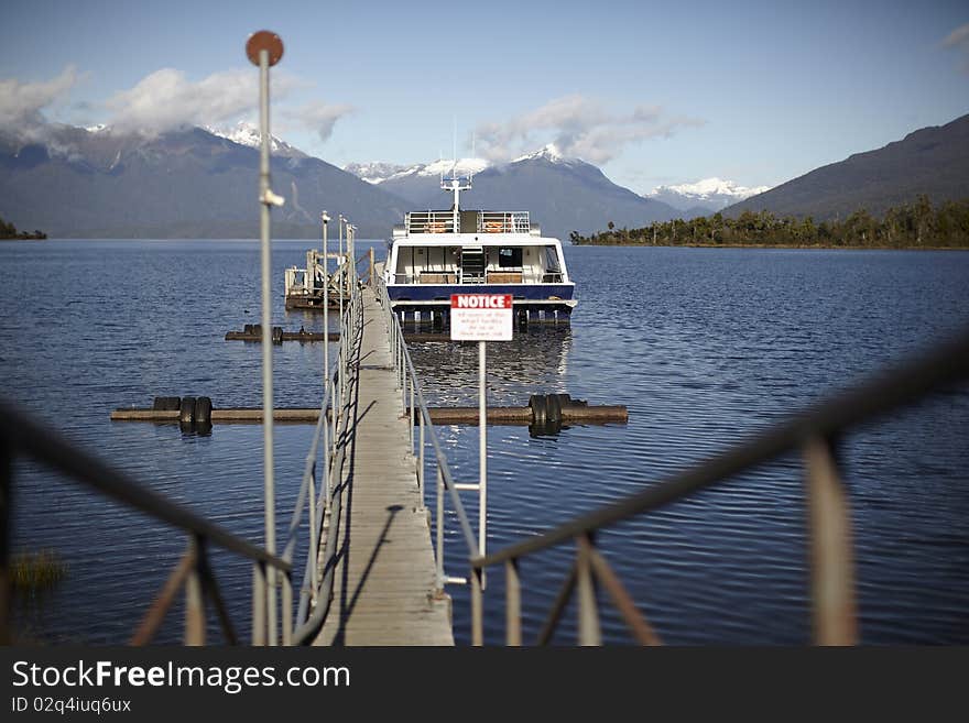 Tourist Boat In The Fiords