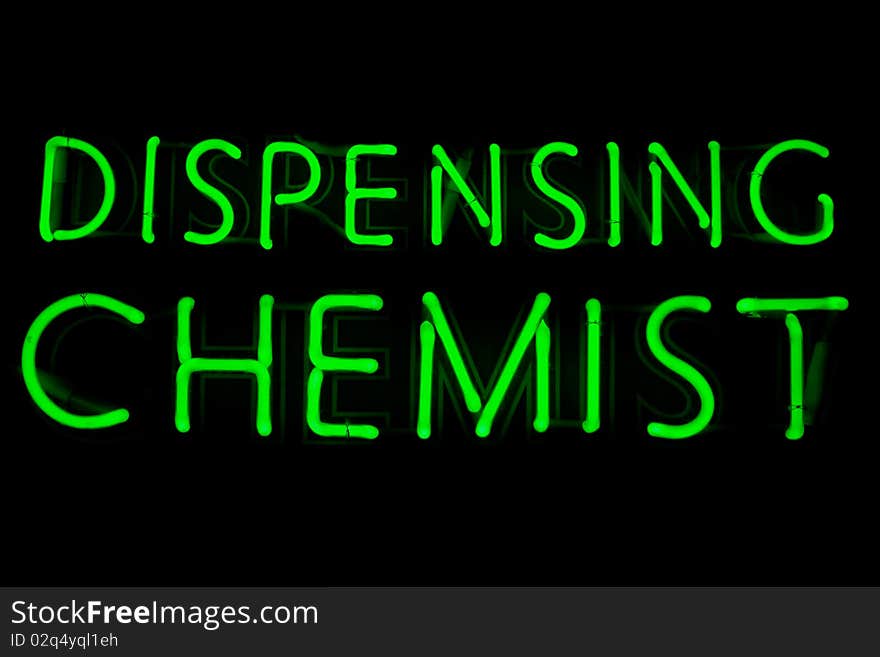 Dispensing Chemist Neon Sign