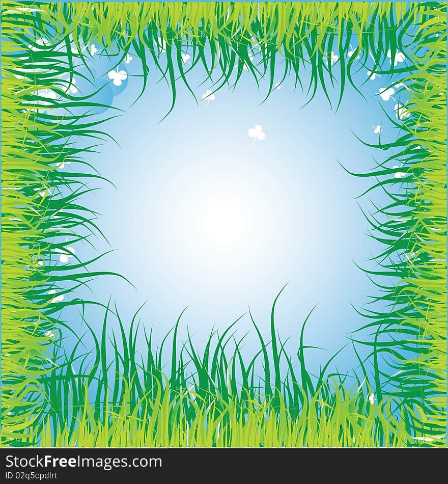 Spring grass background for your text