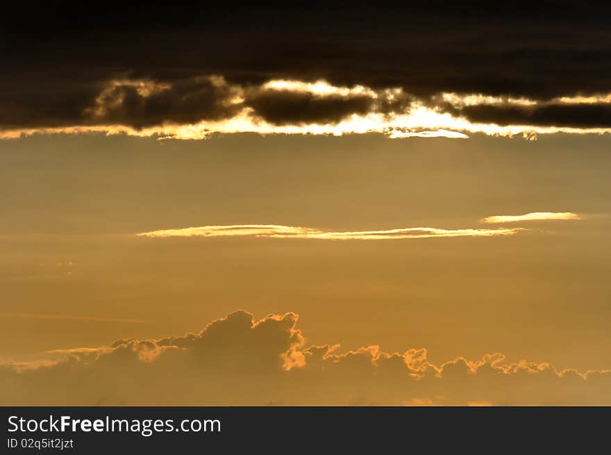 Thunderstorm clouds