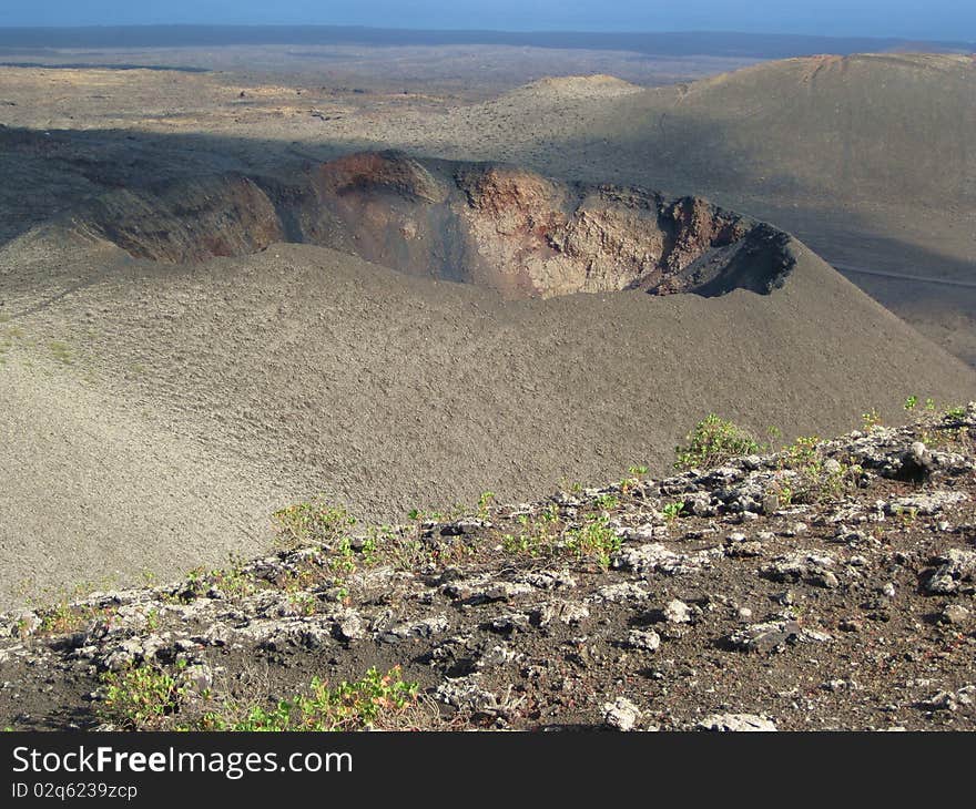 Crater at Timanfaya National Park