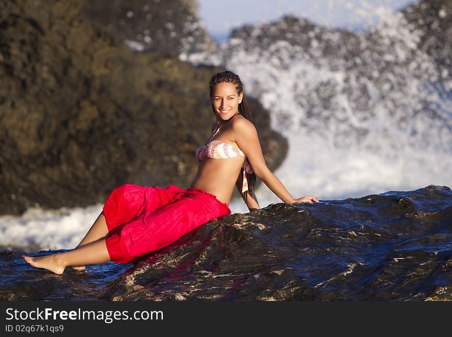 Beautiful tanned girl