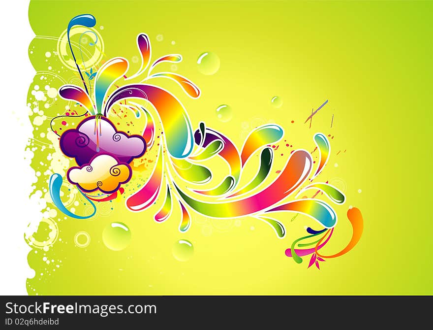 Vector abstract and colors illustration. Vector abstract and colors illustration