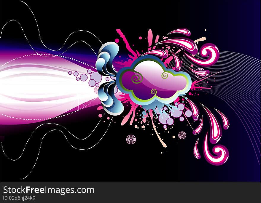 Vector abstract and colors illustration. Vector abstract and colors illustration