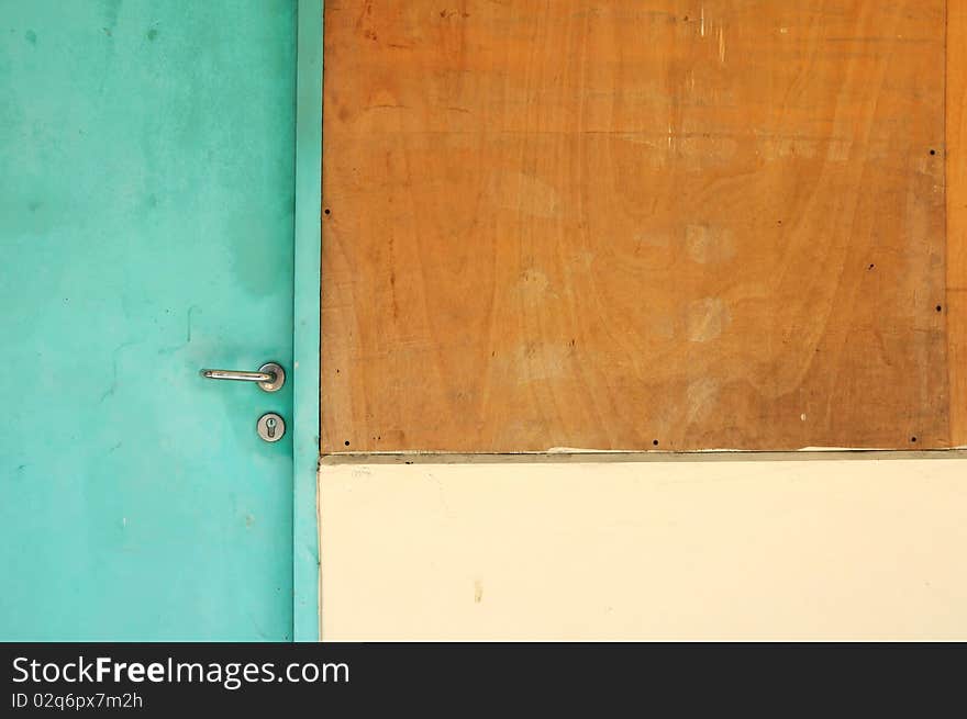 Door of deserted house