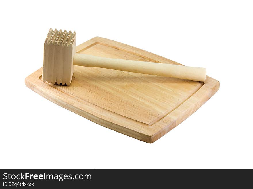 Kitchen Hammer On Chopping Board