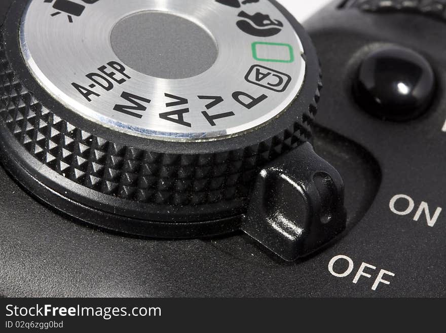 Dial And On/off Button On DSLR Camera