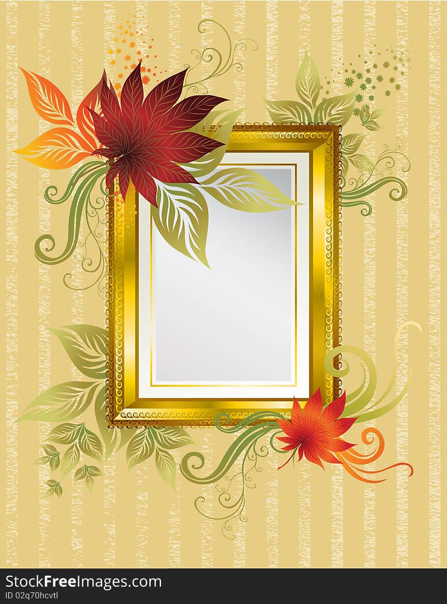 Vector frame with colorful autumn leafs. Thanksgiving (from my big Natural collection). Vector frame with colorful autumn leafs. Thanksgiving (from my big Natural collection)