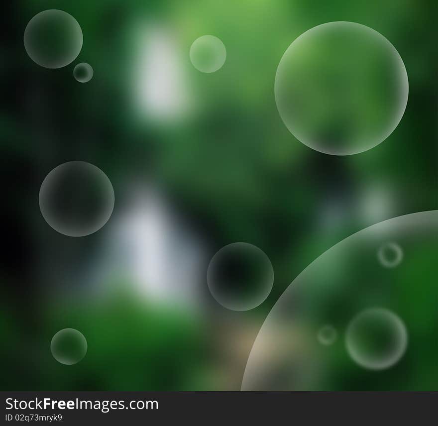 Bubble Planet Background