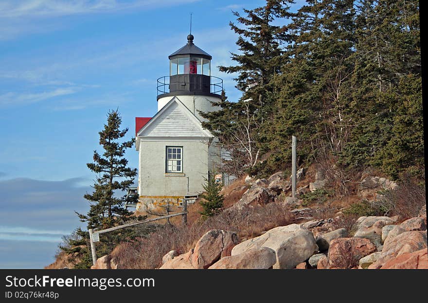 Light house at Bass Harbor Maine