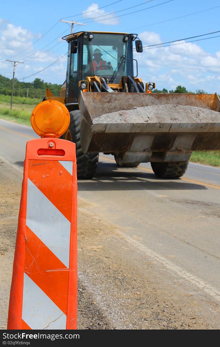 Tractor In Road Work Zones