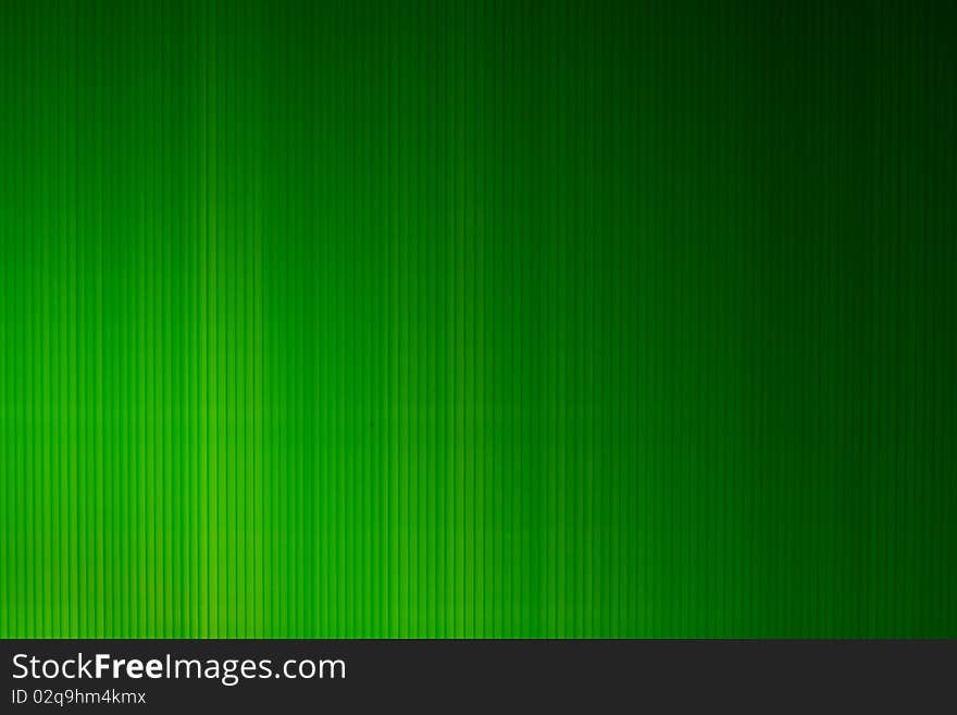 Lighting on the green background