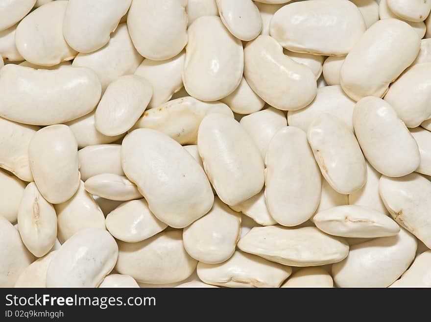 Very fresh beans isolated on white background