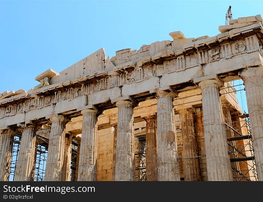 The Parthenon in Athens, Greece