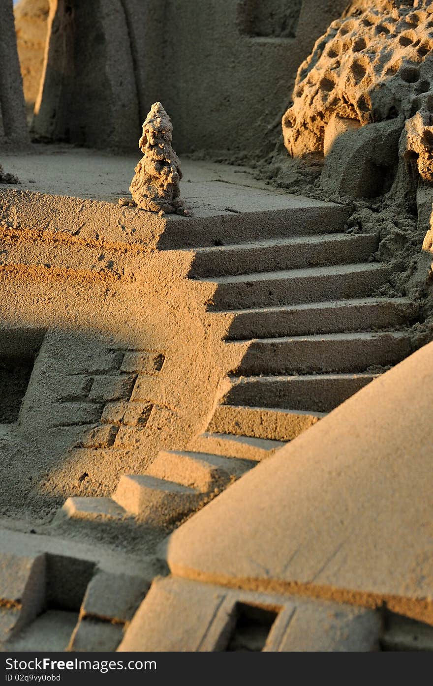 Sculpture in sand