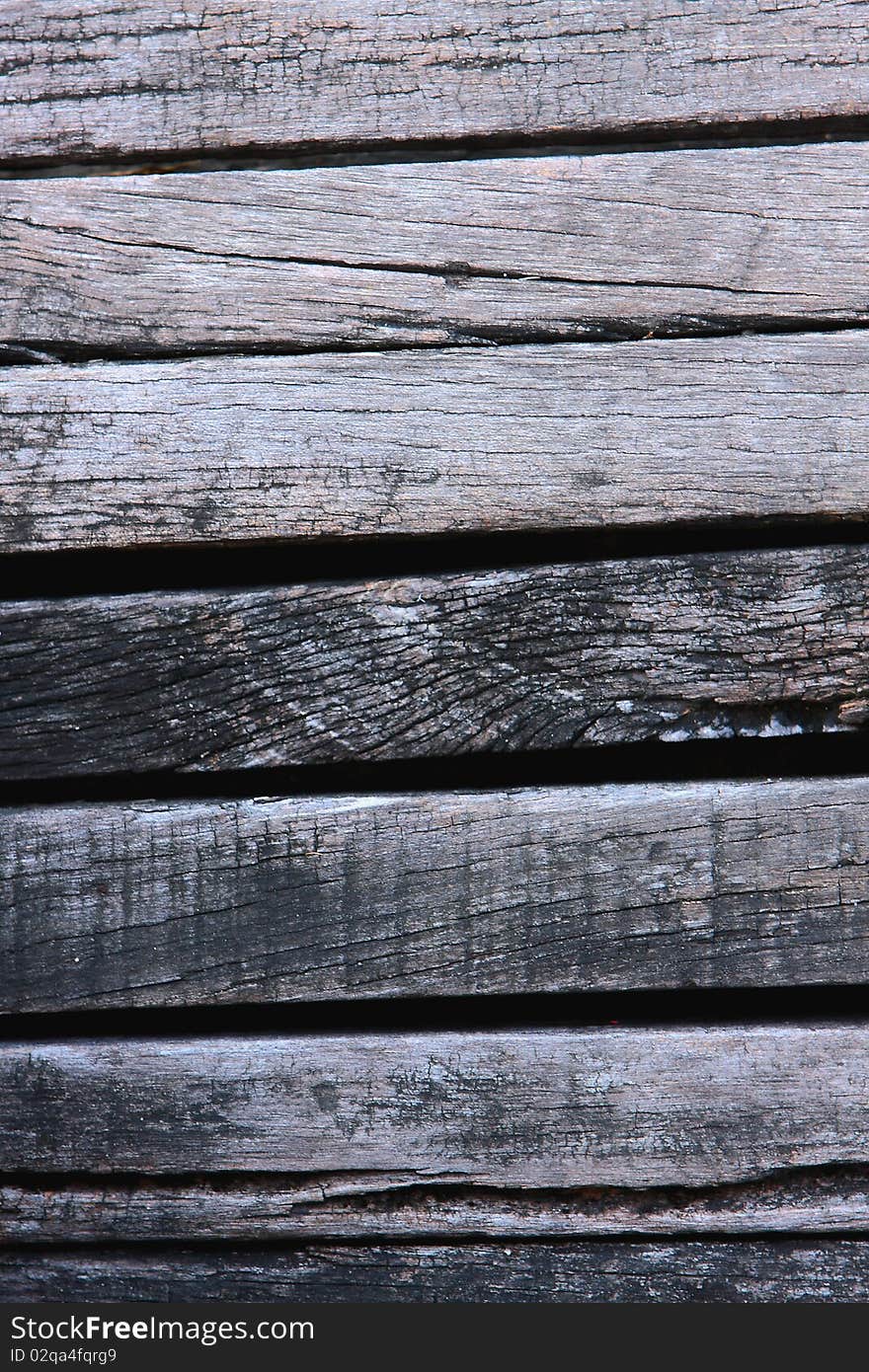 Texture of very old teak wood