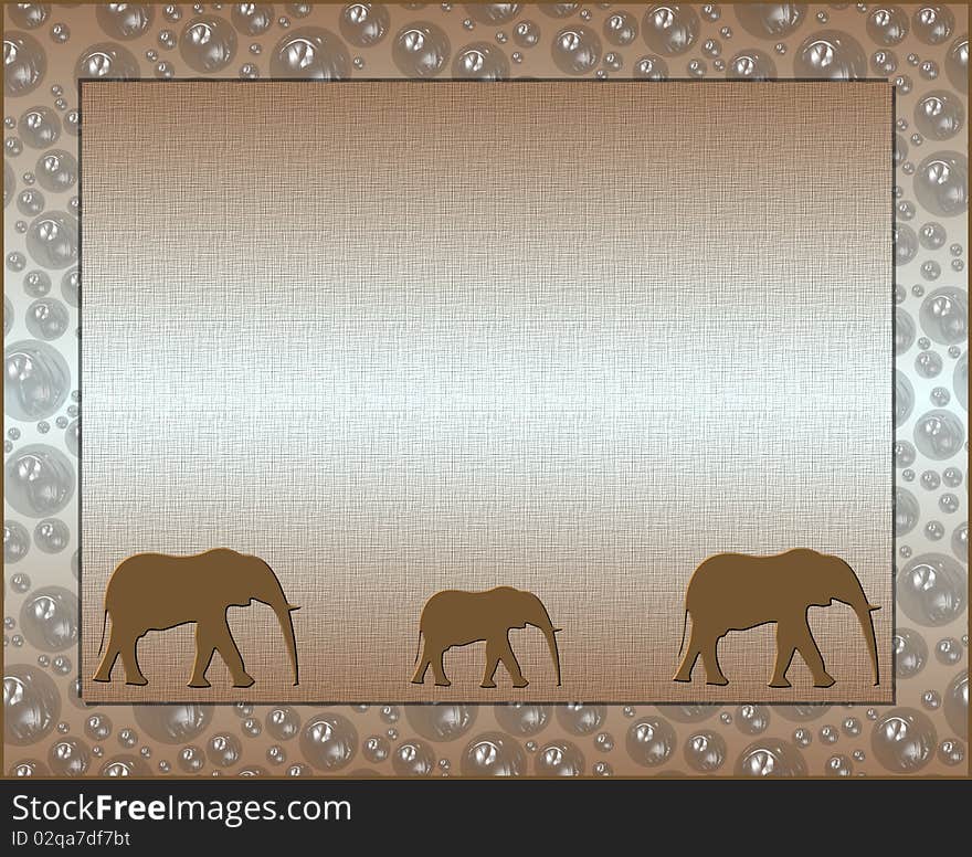 Elegant frame with decoration-Illustration