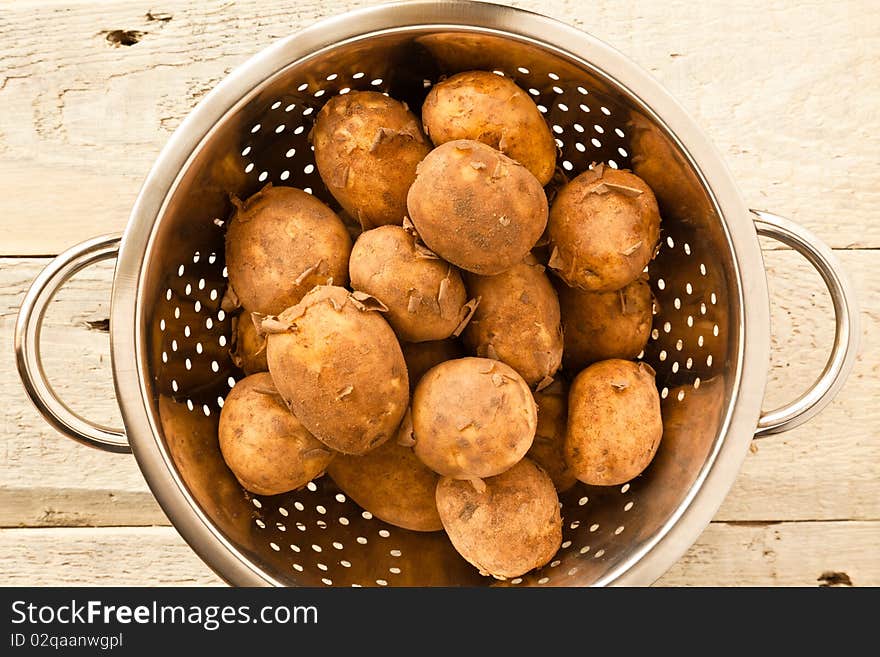 Potatoes In A Colander