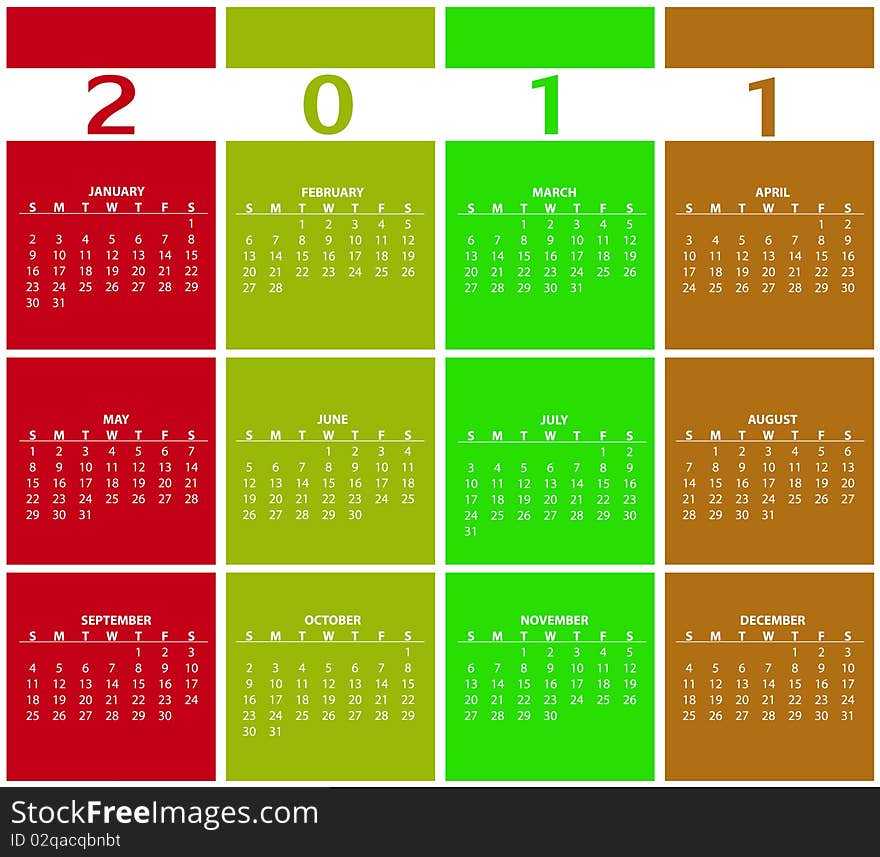 Calendar For 2011