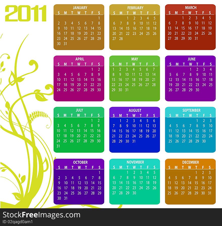 Calendar for 2011