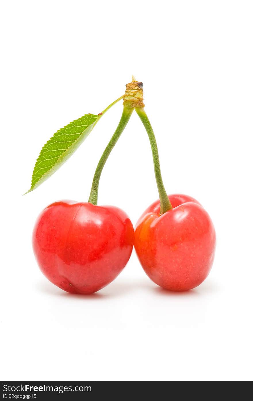 Isolated cherries