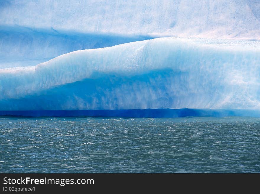 Detail of a glacier in the argentino lake - patagonia. Detail of a glacier in the argentino lake - patagonia