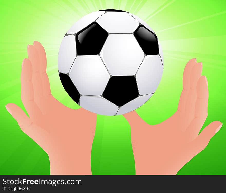 Football bright background