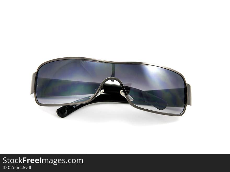 Studio shot of the sunglasses isolated on a white background. Studio shot of the sunglasses isolated on a white background