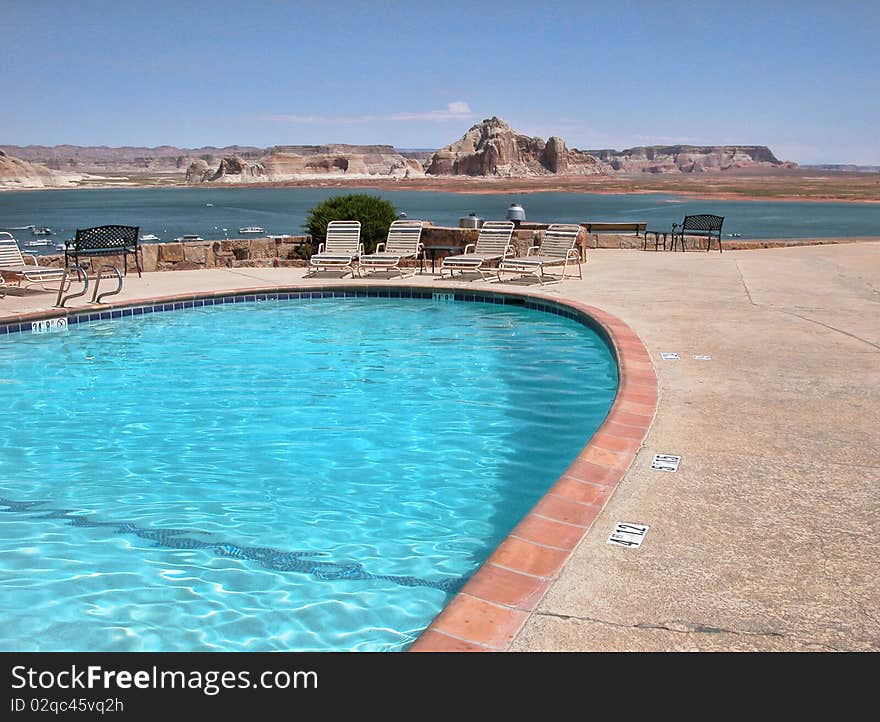 View of Lake Powell in Arizona. View of Lake Powell in Arizona