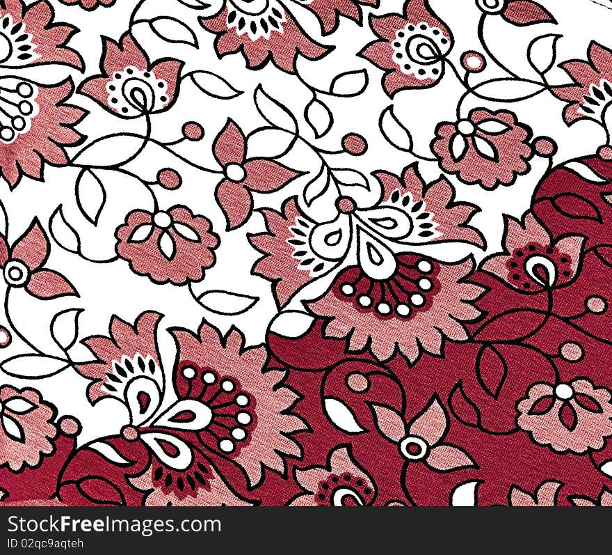 Color motif of fabric for background