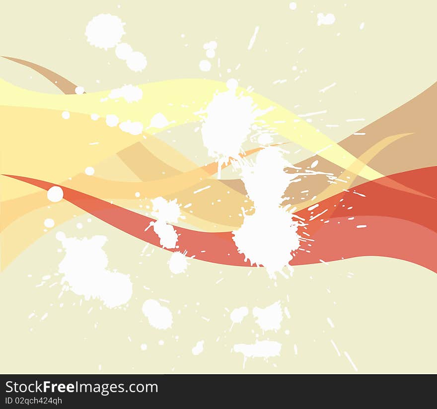 The abstract image with stains and lines. The abstract image with stains and lines