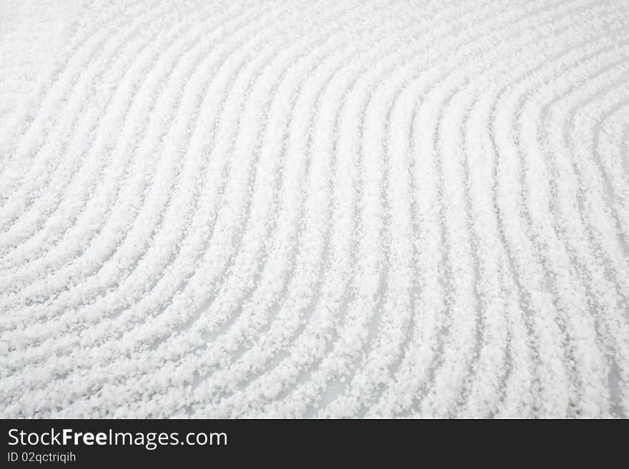 Close up of kosher salt pattern.