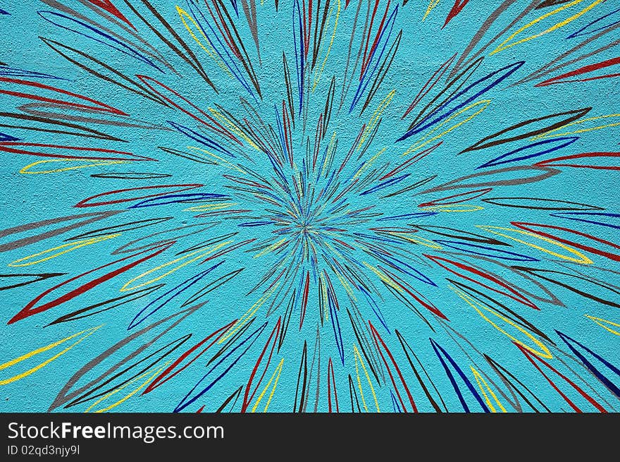 Abstract painted stucco wall - background texture