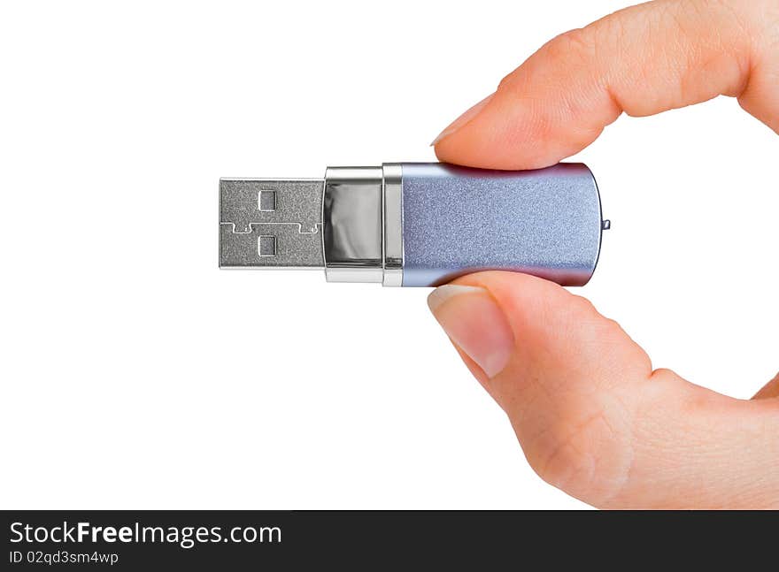 Flash Drive In Hand