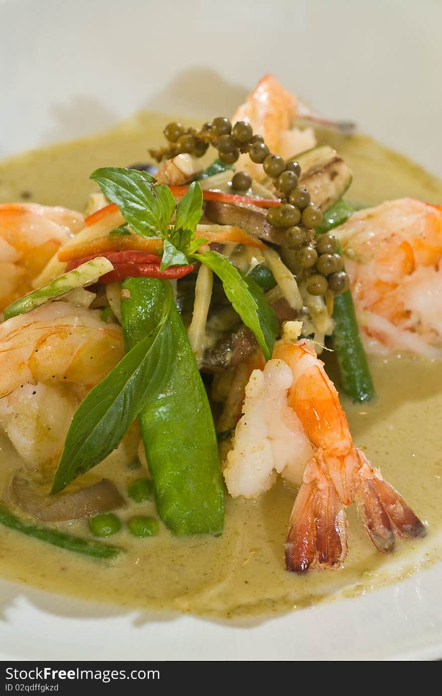 Thai shrimp soup