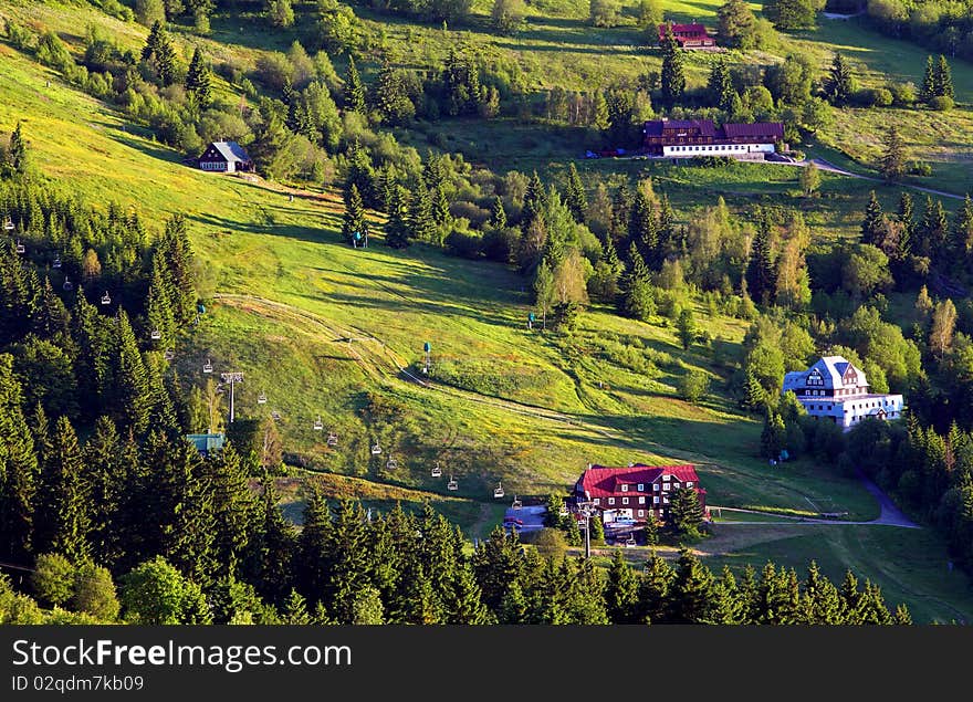 Green Hills and Fields - Krkonose mountain