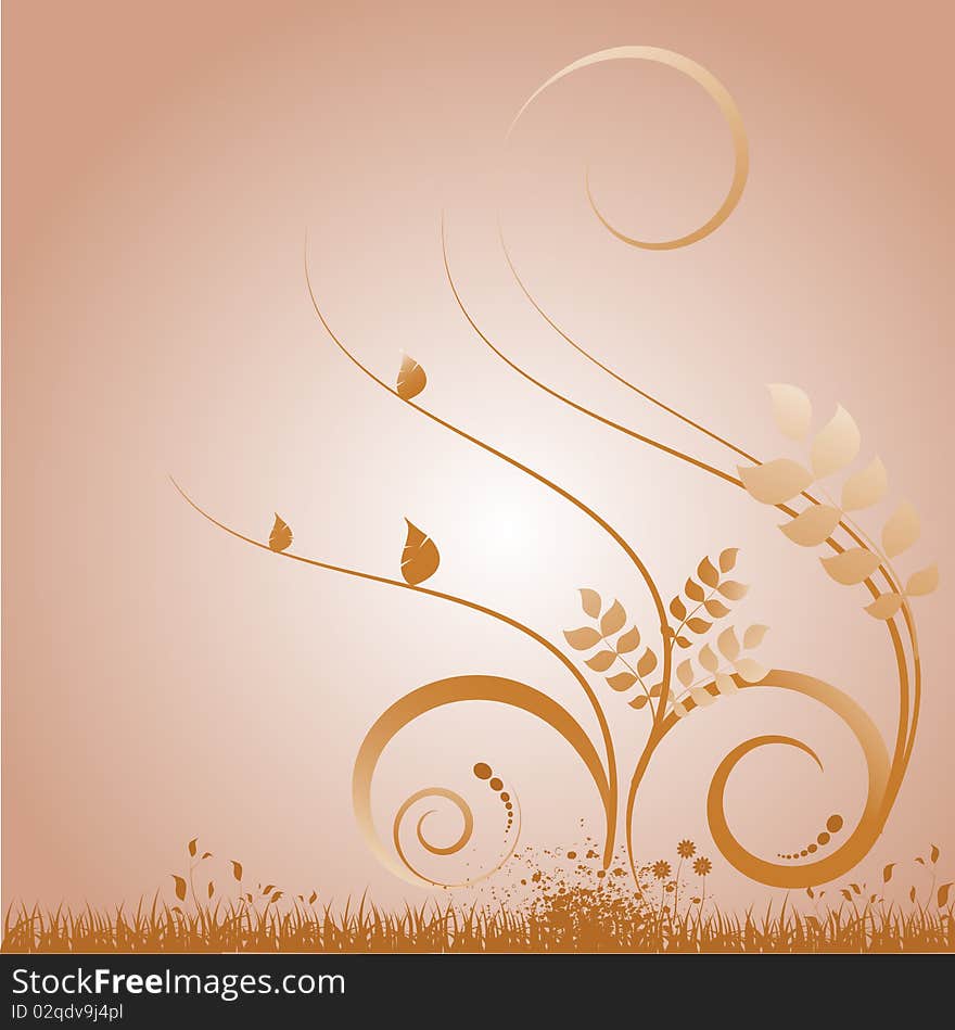 Floral style design vector illustration. Floral style design vector illustration