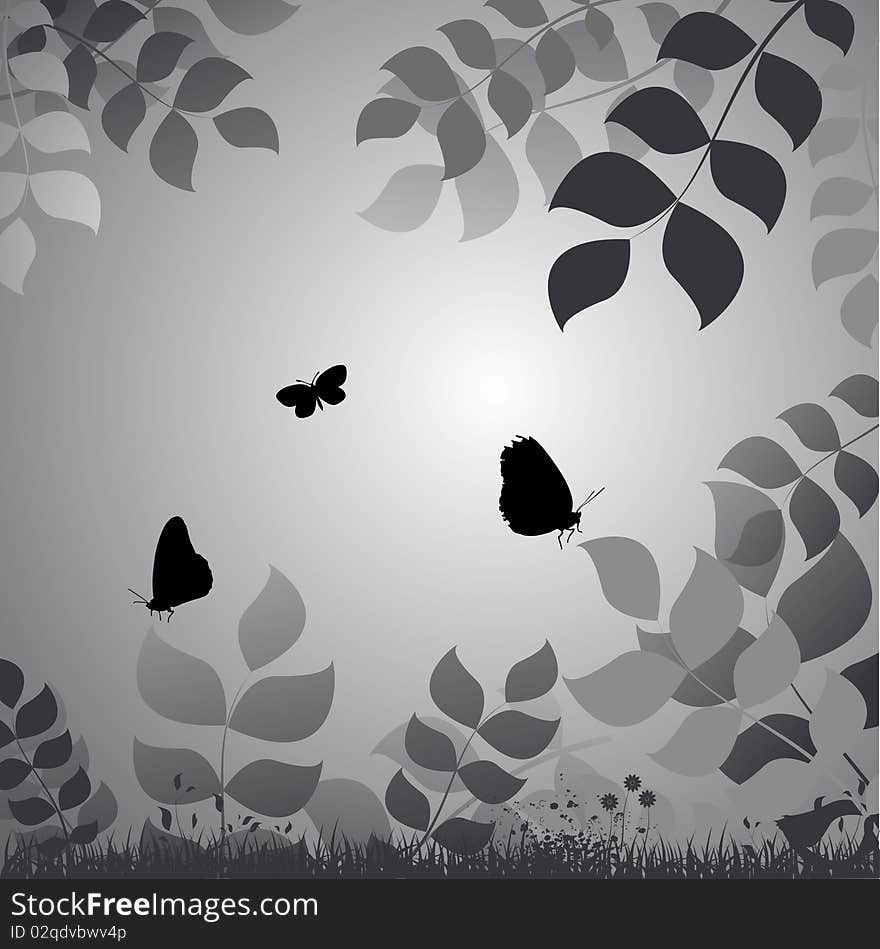 Abstract style nature vector background . Abstract style nature vector background