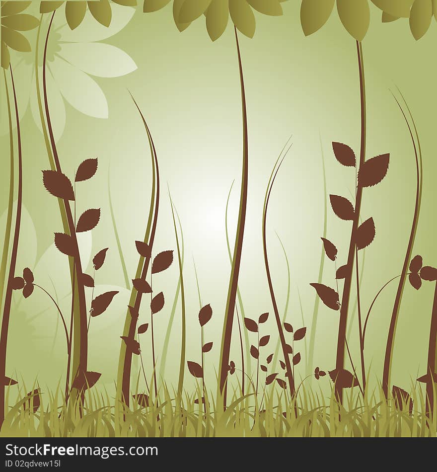 Fields and meadows vector background . Fields and meadows vector background