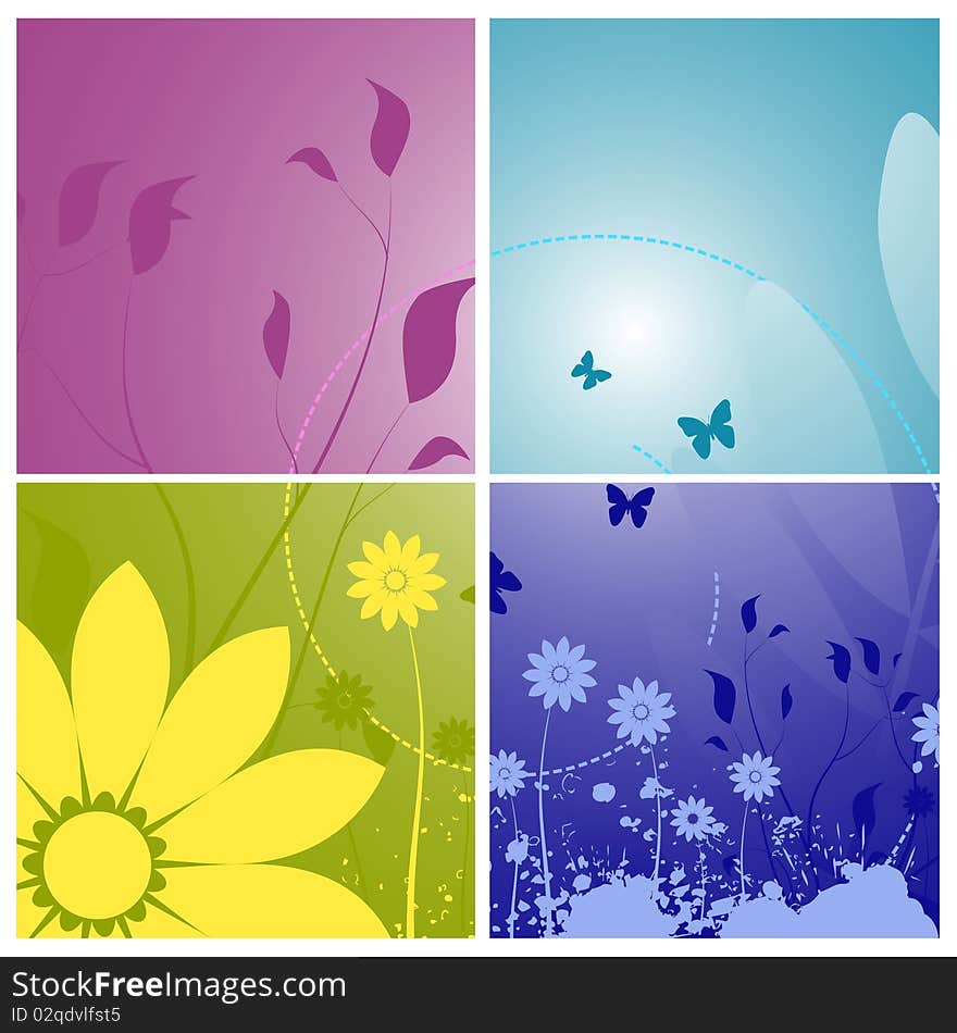 Floral style design vector illustration. Floral style design vector illustration