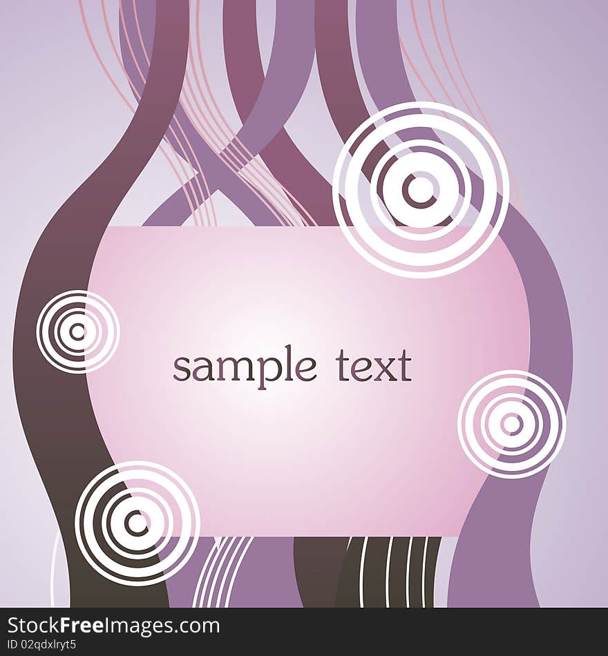 Abstract style retro frame vector