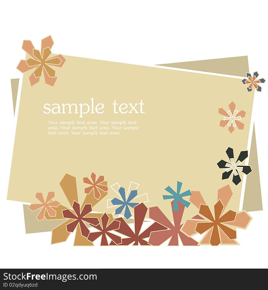 Abstract style frame vector illustration . Abstract style frame vector illustration